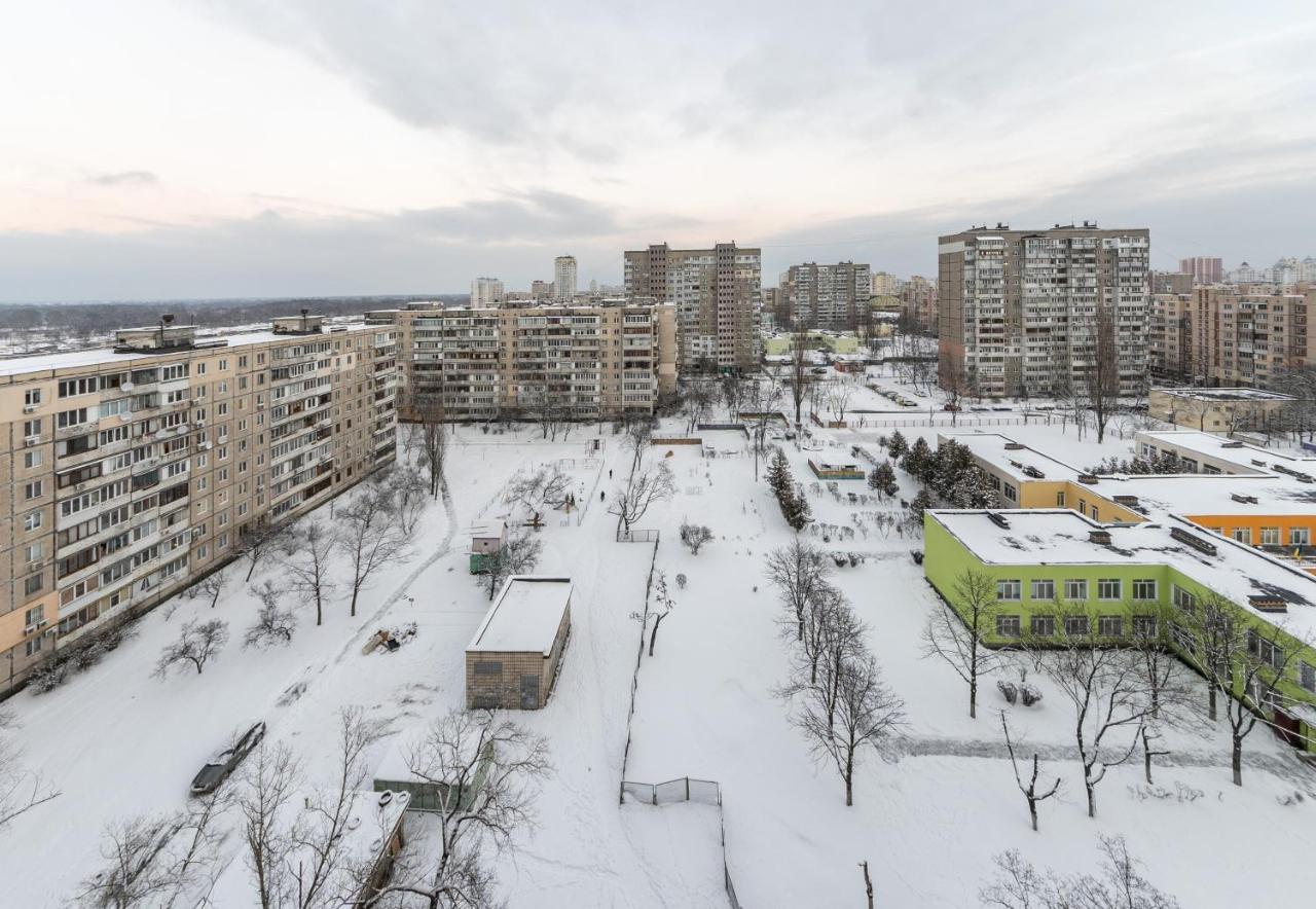 Apartmán Уютная Квартира Для Семьи На Оболони Kyjev Exteriér fotografie